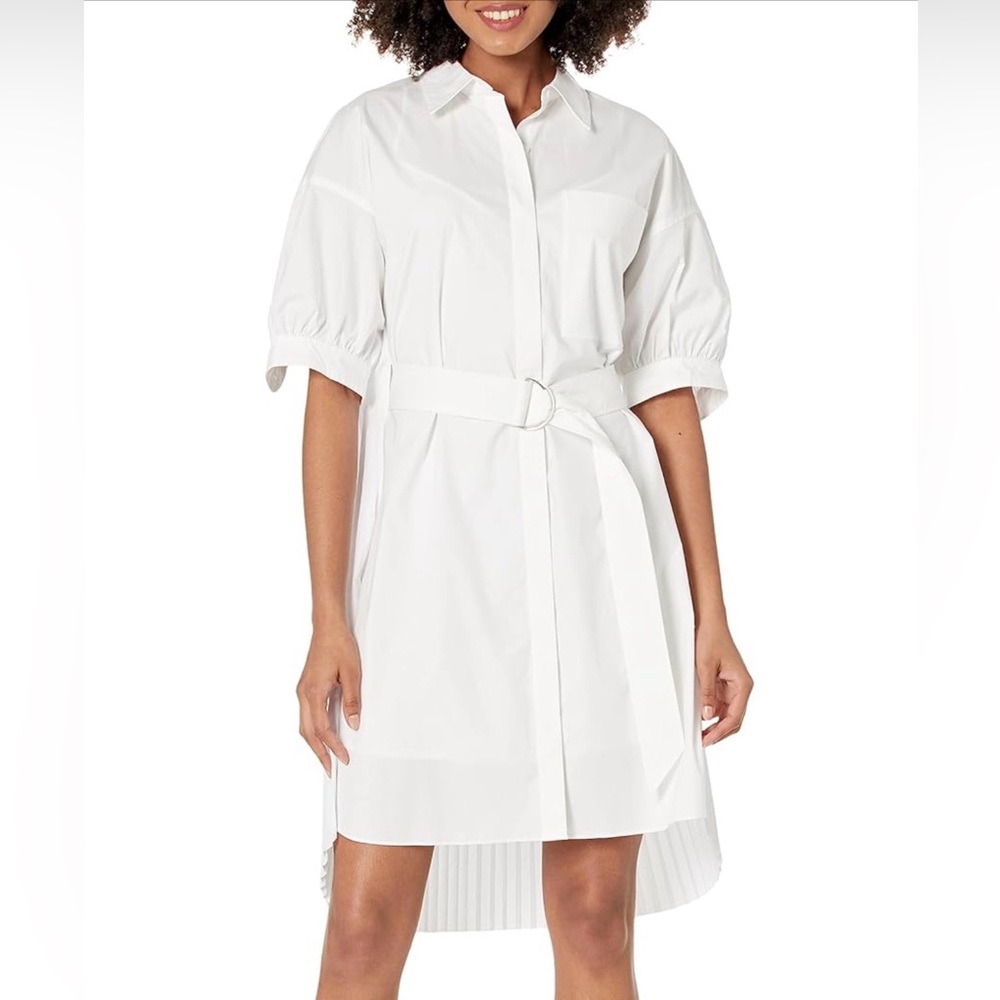Club Monaco Novel pleated shirt dress